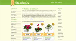 Desktop Screenshot of blombud.se